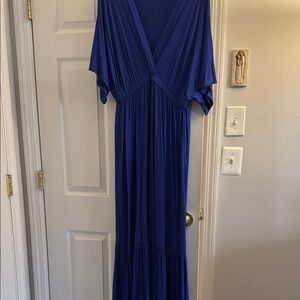 Elegant Blue Maxi Dress